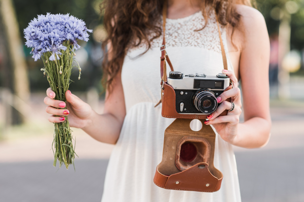developed disposable camera wedding photos